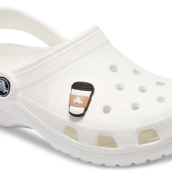 2/$8 Cup Of Joe Coffee Cup Brown Jibbitz For Crocs Unisex - Picture 1 of 4